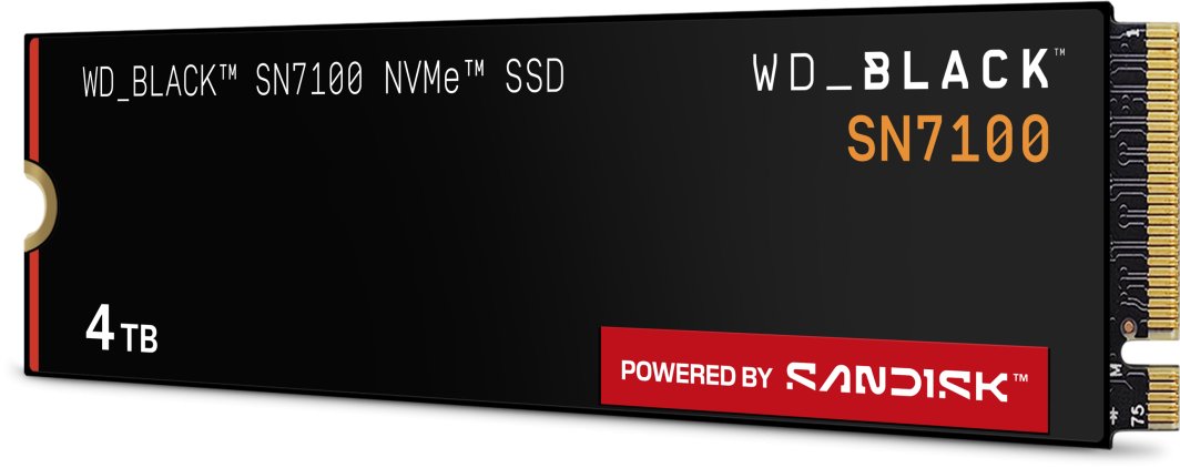 Dysk SSD SanDisk Black SN7100 4TB M.2 2280 PCIe G4 NVMe (WDS400T4X0E-00CJA0)