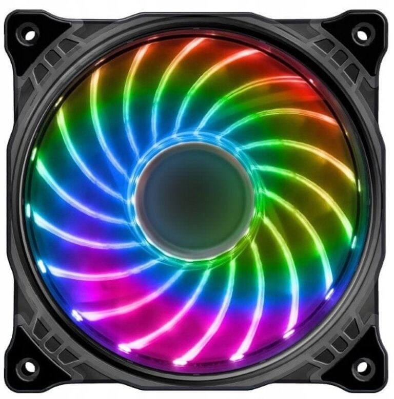 Wentylator EuroCase RGB 120 mm (FullControl spot Led) (VEN-LED-18Ledsfc)