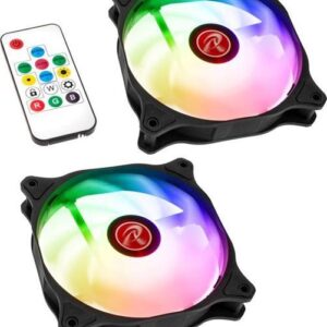 Wentylator Raijintek EOS 12 RBW ADD 2-pack + Hub + Pilot (0R40B00215)