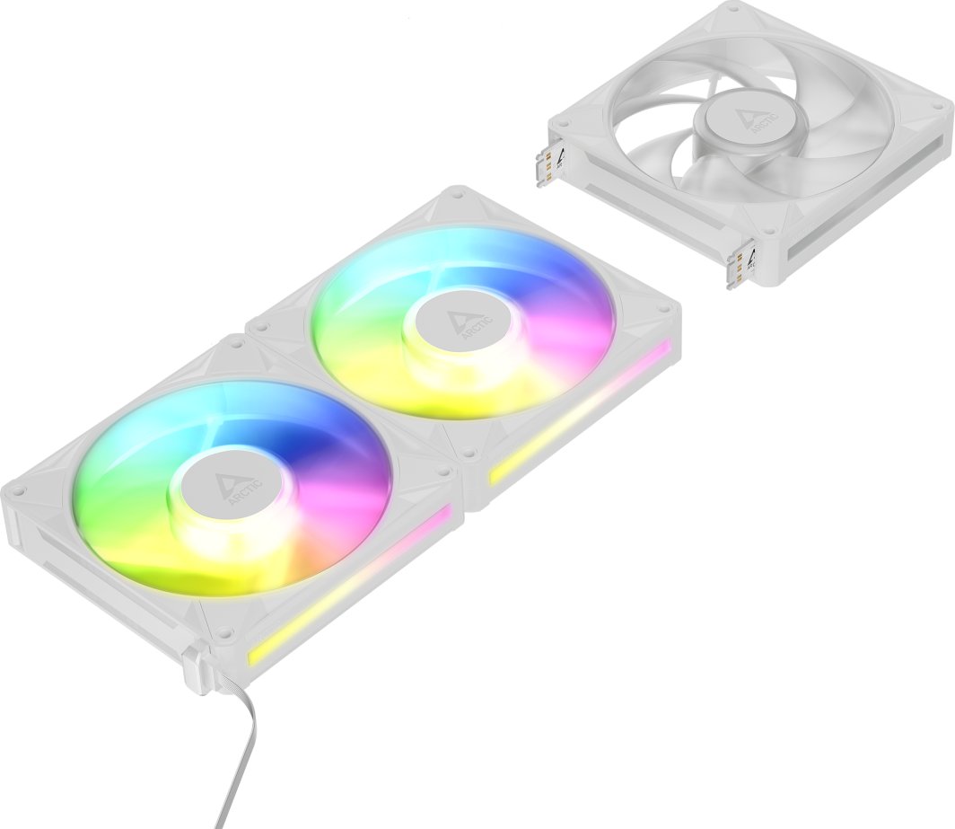 Wentylator Arctic BioniX P14 A-RGB Obudowa komputera Wentylator 14 cm Biały 3 szt. (ACFAN00342A)