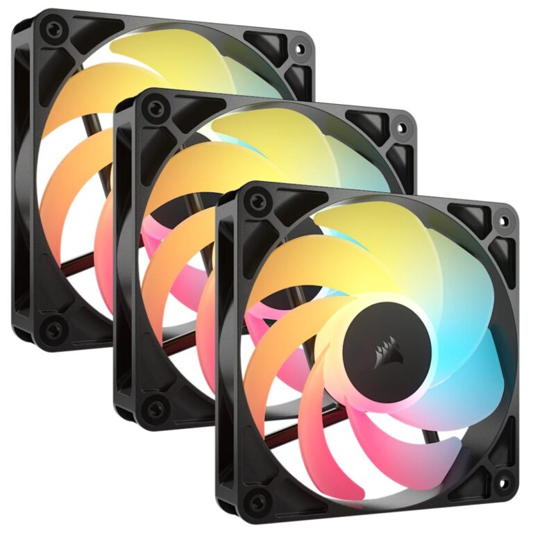 Wentylator Corsair RS120-R ARGB PWM 3-pack czarny (CO-9050196-WW)