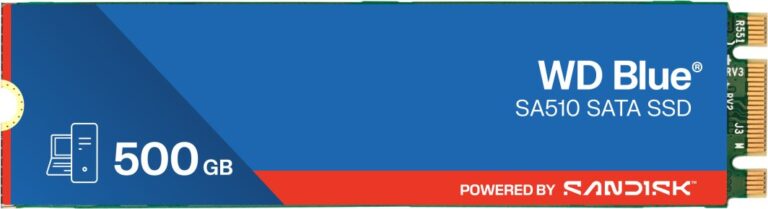 Dysk SSD SanDisk Blue SA510 500GB M.2 2280 SATA III (WDS500G3B0B)