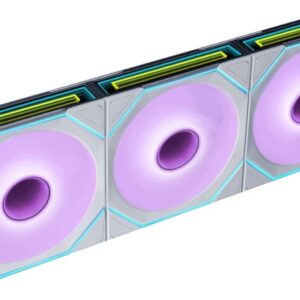 Wentylator Lian Li Wentylatory Uni Fan SL-INF Flex Wireless ARGB PWM (zestaw 3 szt. z kontrolerem) Reverse Blade 120mm White (G9F.12RSLIN1F3W.00)