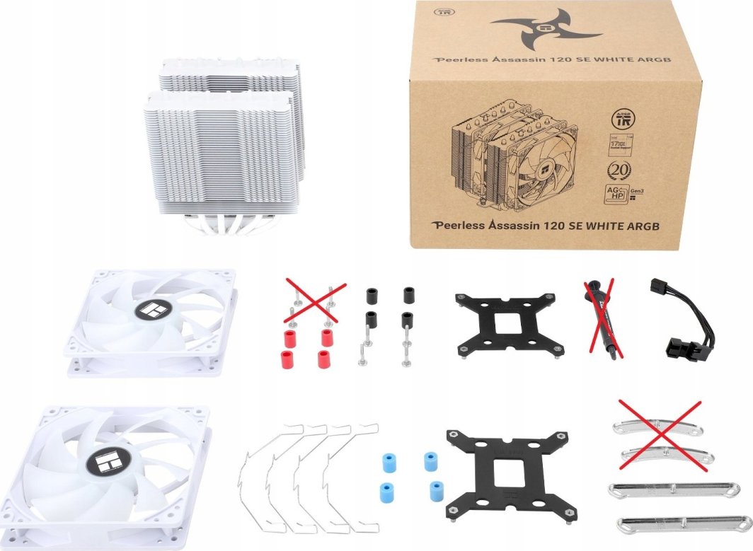 Chłodzenie CPU Thermalright Peerless Assassin 120 SE White ARGB