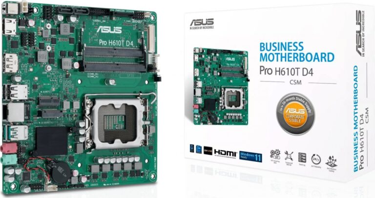 Płyta główna Asus PRO H610T D4-CSM