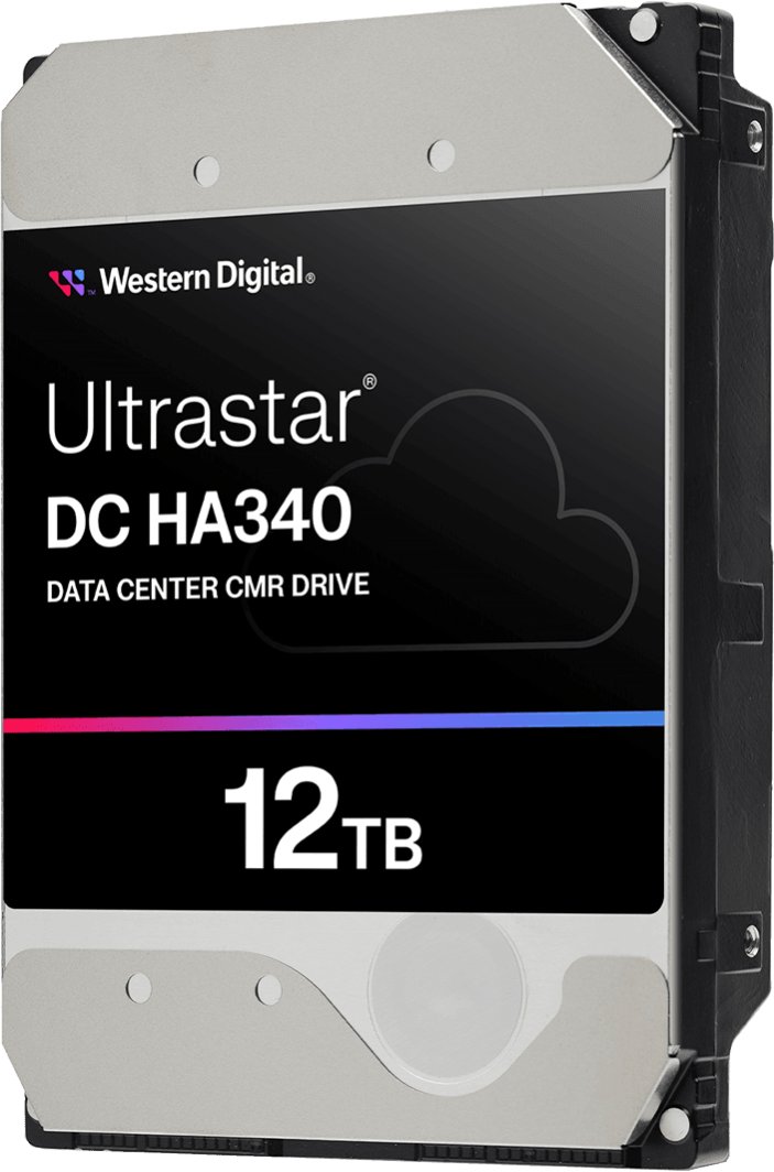 Dysk WD Ultrastar DC HA340 WUS721212BLE6L4 - Dysk twardy - Centrum danych - 12 TB - wewnętrzny - 3.5" (8.9 cm) - SATA 6Gb/s - 7200 rpm - Puffer: 512 MB