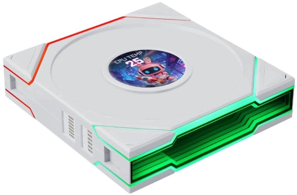 Wentylator Lian Li Uni Fan TL LCD Flex Wireless ARGB PWM 120mm White (G9F.12TLLCD1F1W.00)