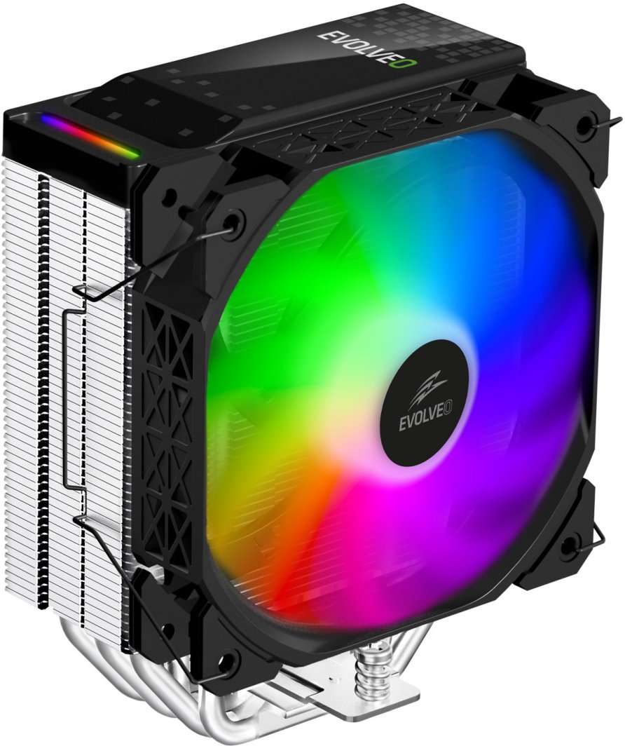 Chłodzenie CPU Evolveo QuietCool5 6x heatpipe czarny (QUIETCOOL5-BK)