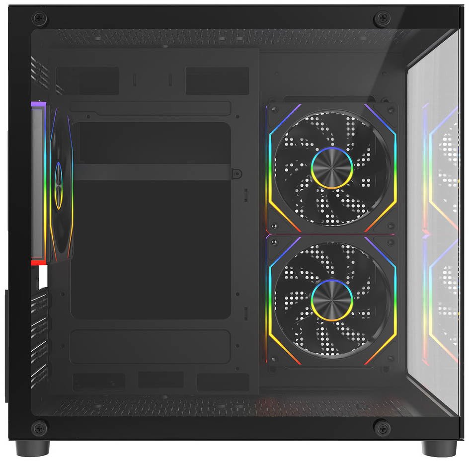 Obudowa Rampage Lumid ARGB czarna (LUMID-BLACK)