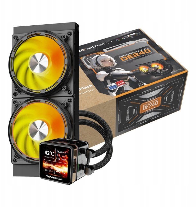 Chłodzenie wodne Darkflash DE240 (DE240 Black)