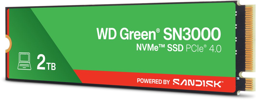 Dysk SSD SanDisk Green SN3000 2TB M.2 2280 PCI-E x4 Gen4 NVMe (WDS200T4G0E)