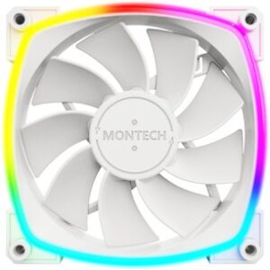 Wentylator Montech RX120 PWM Biały 3-pak (RX120 PWM White 3 in 1)