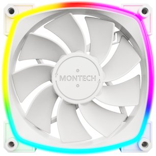 Wentylator Montech RX120 PWM Biały 3-pak (RX120 PWM White 3 in 1)