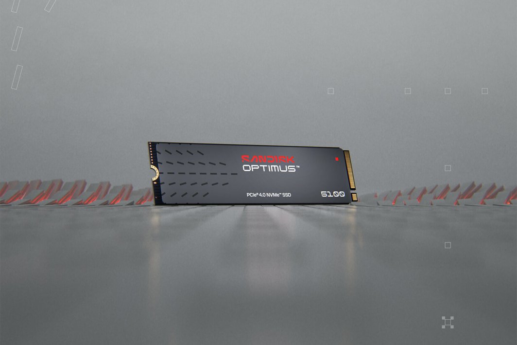 Dysk SSD SanDisk Optimus 5100 1TB M.2 2280 PCI-E x4 Gen4 NVMe (SDSP51100TAN-000E0)