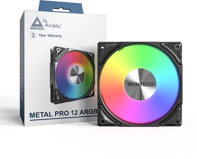 Wentylator Montech Metal Pro 12 ARGB PWM (METAL PRO 12 ARGB PWM (B))