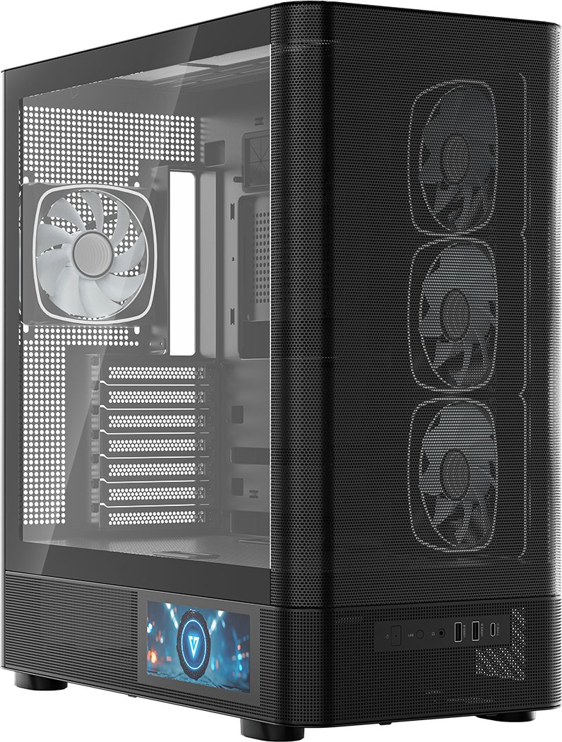 Obudowa Modecom Volcano AQ400 ARGB czarna (MC-A-AQ400-4FA-B)