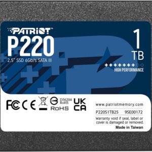 Dysk SSD Patriot P220 1TB 2.5" SATA III (P220S1TB25)