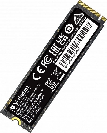 Dysk SSD Verbatim Vi5000 2TB M.2 2280 PCI-E x4 Gen4 NVMe (31827)