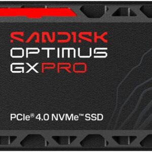 Dysk SSD SanDisk Optimus GX PRO 850X - SSD - zaszyfrowany - 4 TB - wewnętrzny - M.2 2280 D5-M (M.2 2280 D5-M) - PCIE 4.0 x4 (NVME) - TCG Opal Encryption 2.01 - zintegrowany radiator (SDSP81400TAH-000E0)