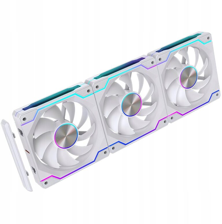 Wentylator Lovingcool Zestaw wentylatorów 1600&nbsp;RPM ARGB (LC-DPRO-120-CD-WHITE)