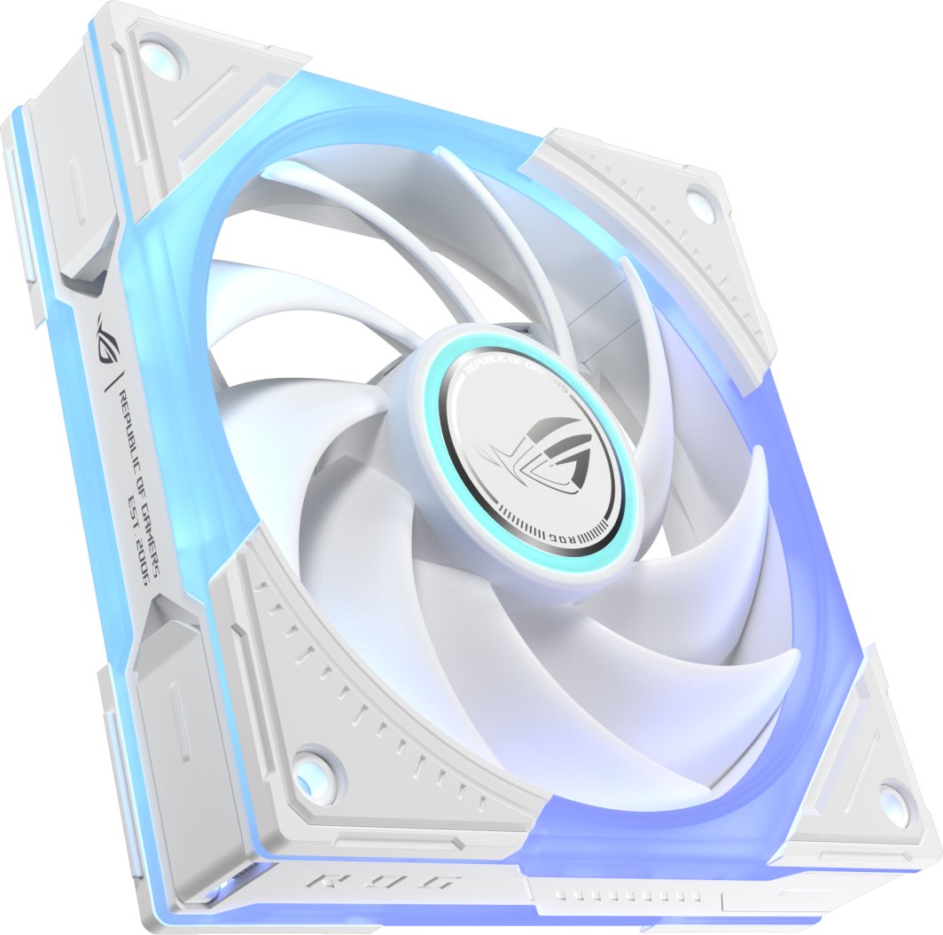 Wentylator Asus ROG Eurux GR120 ARGB Fan White Single Pack Obudowa komputera Wentylator 12 cm Biały 1 szt. (90DA00J3-B09000)