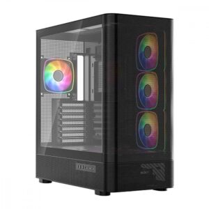 Obudowa Modecom Volcano AQ300 ARGB czarna (MC-A-AQ300-4FA-B)
