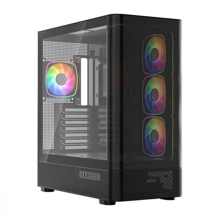 Obudowa Modecom Volcano AQ300 ARGB czarna (MC-A-AQ300-4FA-B)