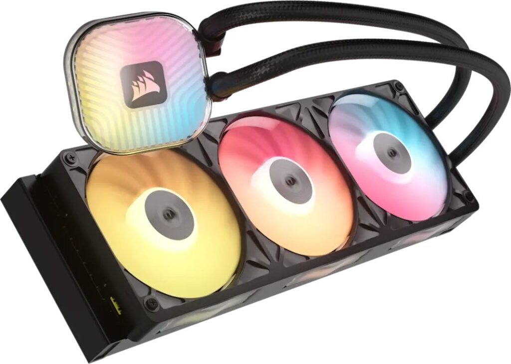 Chłodzenie wodne Corsair ICUE LINK TITAN II 360 RX RGB Procesor Chłodnica cieczy all-in-one 36 cm Czarny 1 szt. (CW-9061037-WW)