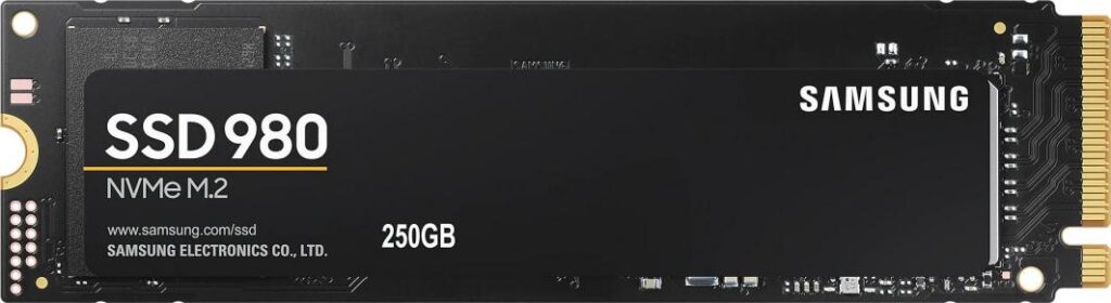 Dysk SSD Samsung 980 250GB M.2 2280 PCI-E x4 Gen3 NVMe (MZ-V8V250BW)