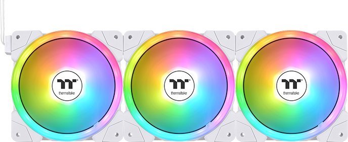 Wentylator Thermaltake SWAFAN EX12 ARGB Biały 3-pack (CL-F169-PL12SW-A)