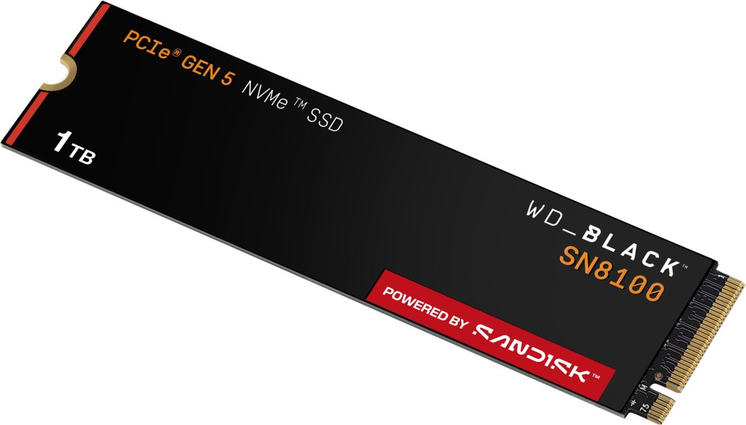 Dysk SSD SanDisk SN8100 1TB M.2 2280 PCI-E x4 Gen5 NVMe (WDS100T1X0M-00CMT0)