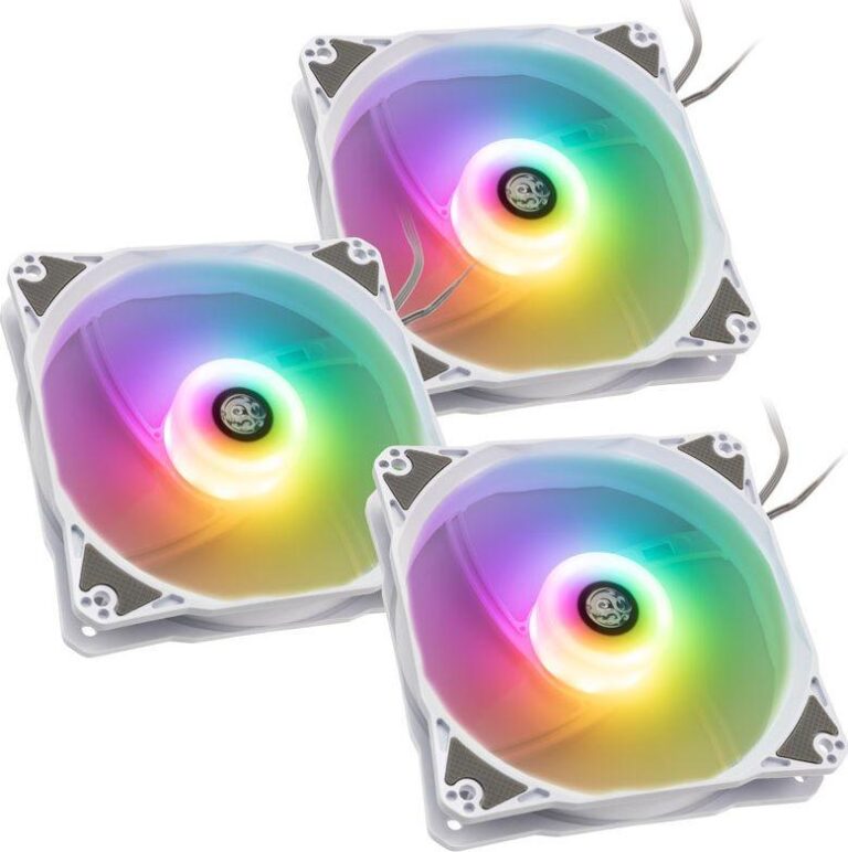 Wentylator BitsPower Notos 120 Digital RGB 3-pack + Hub (BPTA-FX1812NTWH-1)