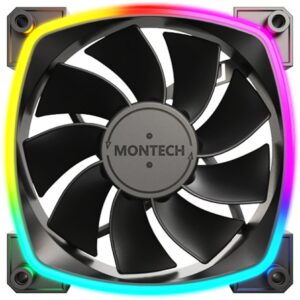 Wentylator Montech RX120 ARGB PWM Reverse (RX120 PWM Black 3 in 1)