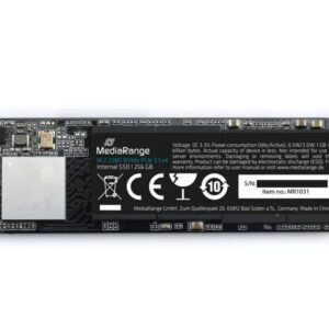 Dysk SSD MediaRange 256GB M.2 2280 PCI-E x4 Gen3.1 NVMe (MR1031)