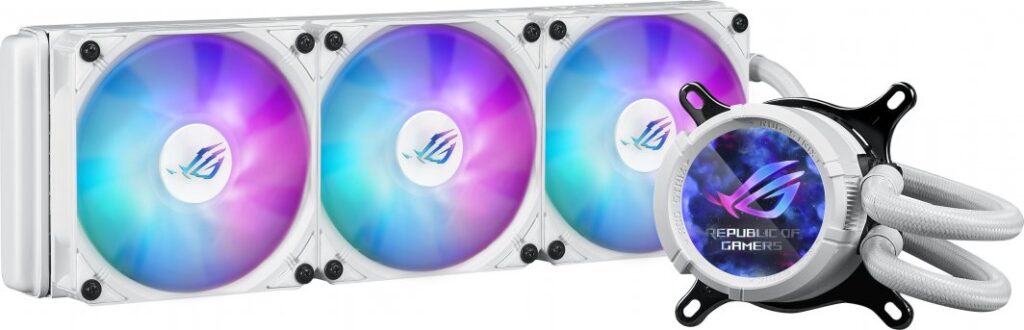 Chłodzenie wodne Asus ROG Strix LC III 360 ARGB LCD White (90RC00W2-M0UAY0)