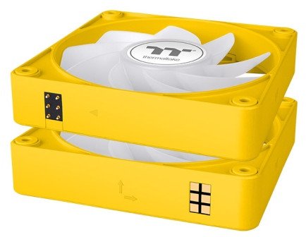 Wentylator Thermaltake CT120 EX Reverse ARGB Sync 3-pack żółty (CL-F223-PL12BB-A)