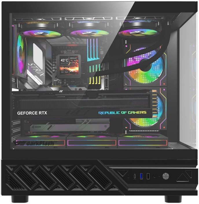 Obudowa Darkflash DS950 Czarny (DS950 BLK +6F)