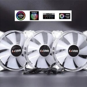 Wentylator 1stCOOL KIT AURA EVO CRYSTAL ARGB Kryształowy Biały (KIT-AURA-EVO-CR)