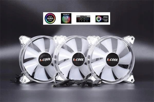 Wentylator 1stCOOL KIT AURA EVO CRYSTAL ARGB Kryształowy Biały (KIT-AURA-EVO-CR)
