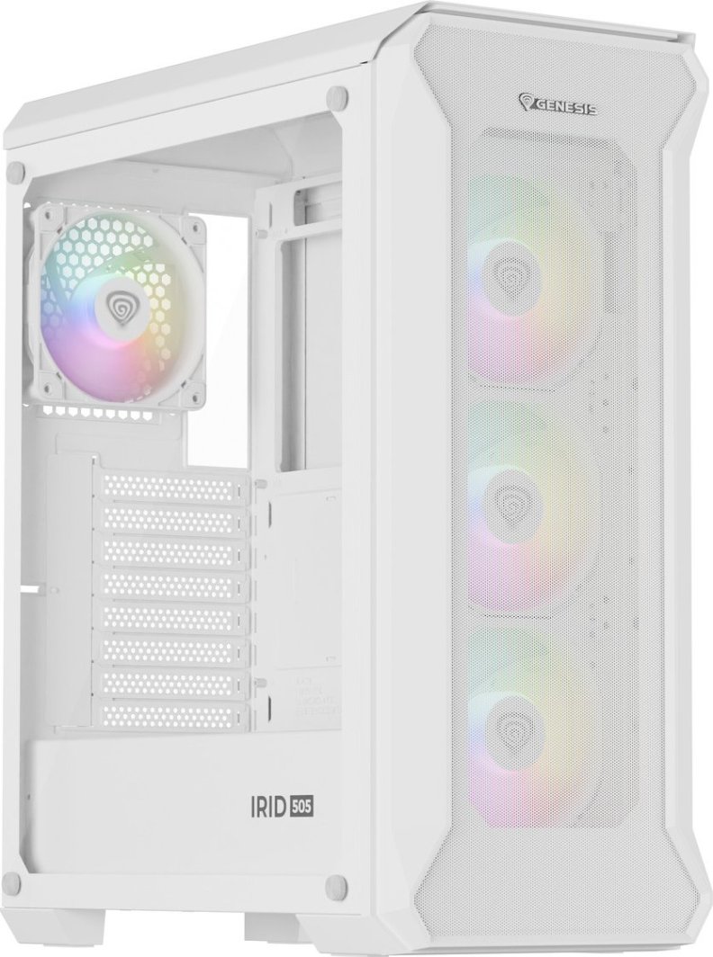 Obudowa GENESIS Irid 505 ARGB V2 Biała (NPC-1872)