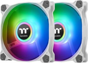 Wentylator Thermaltake Pure Duo 12 ARGB 2-pack Białe (CL-F097-PL12SW-A)