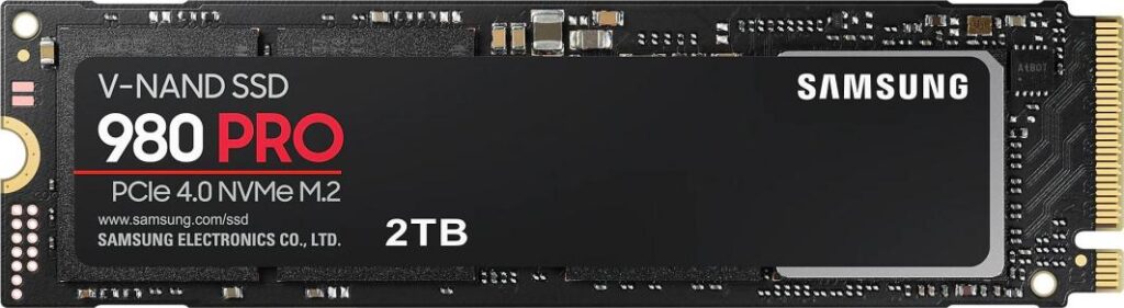 Dysk SSD Samsung 980 PRO 2TB M.2 2280 PCI-E x4 Gen4 NVMe (MZ-V8P2T0BW)