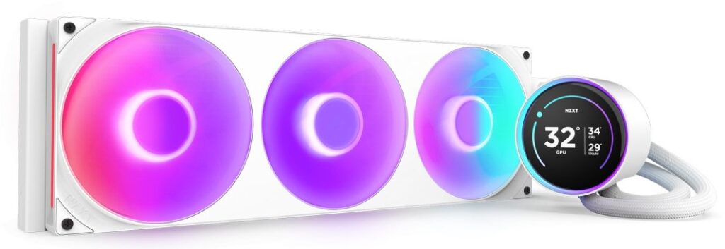 Chłodzenie wodne Nzxt Kraken Elite 420 RGB White (RL-KR42E-W2)