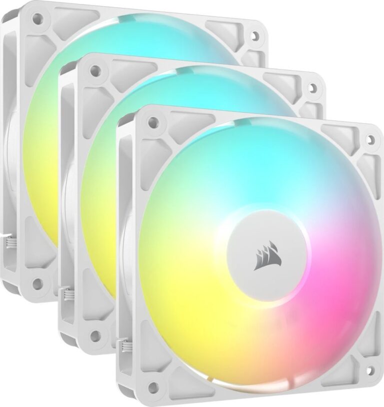 Wentylator Corsair RS120 PWM ARGB Biały 3-pack (CO-9050185-WW)