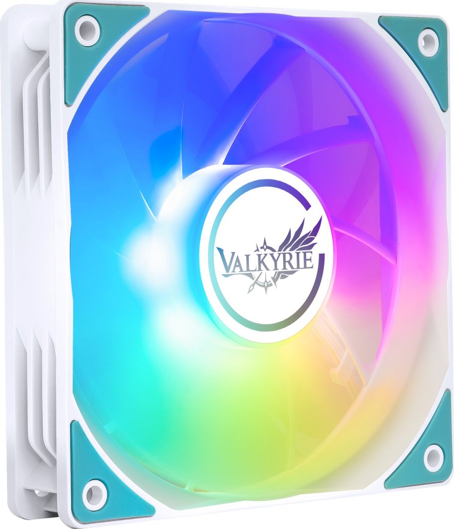 Wentylator Valkyrie V12F ARGB Biały