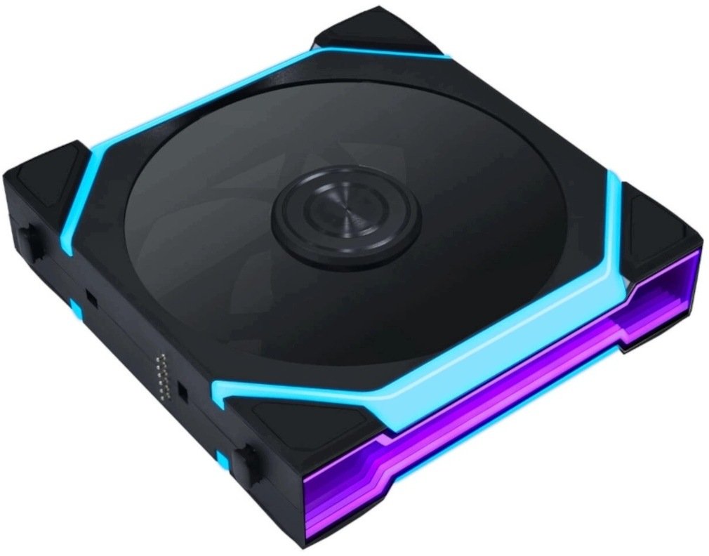 Wentylator Lian Li UNI FAN SL FLEX Wireless Wentylator PWM, ARGB, Lustro nieskończoności - Reverse Blade, 120mm, czarny, 3-pak z kontrolerem (G9F.12RSL1F3B.00)