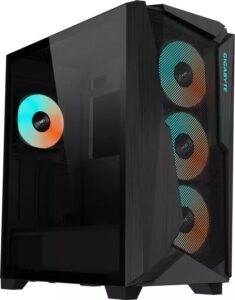Obudowa Gigabyte C301 Glass czarna (GB-C301G)