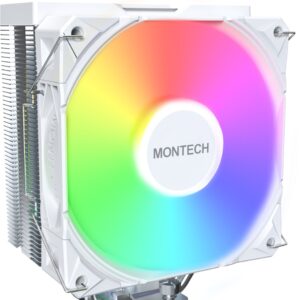 Chłodzenie CPU Montech Montech NX400 White CPU-Khler, ARGB - 120mm, wei