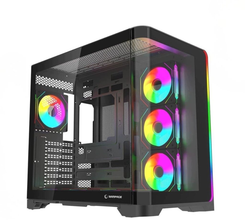 Obudowa Rampage Lyron czarna (LYRON-BLACK)