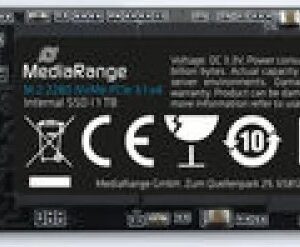 Dysk SSD MediaRange 1TB M.2 2280 PCI-E x4 Gen3.1 NVMe (MR1033)